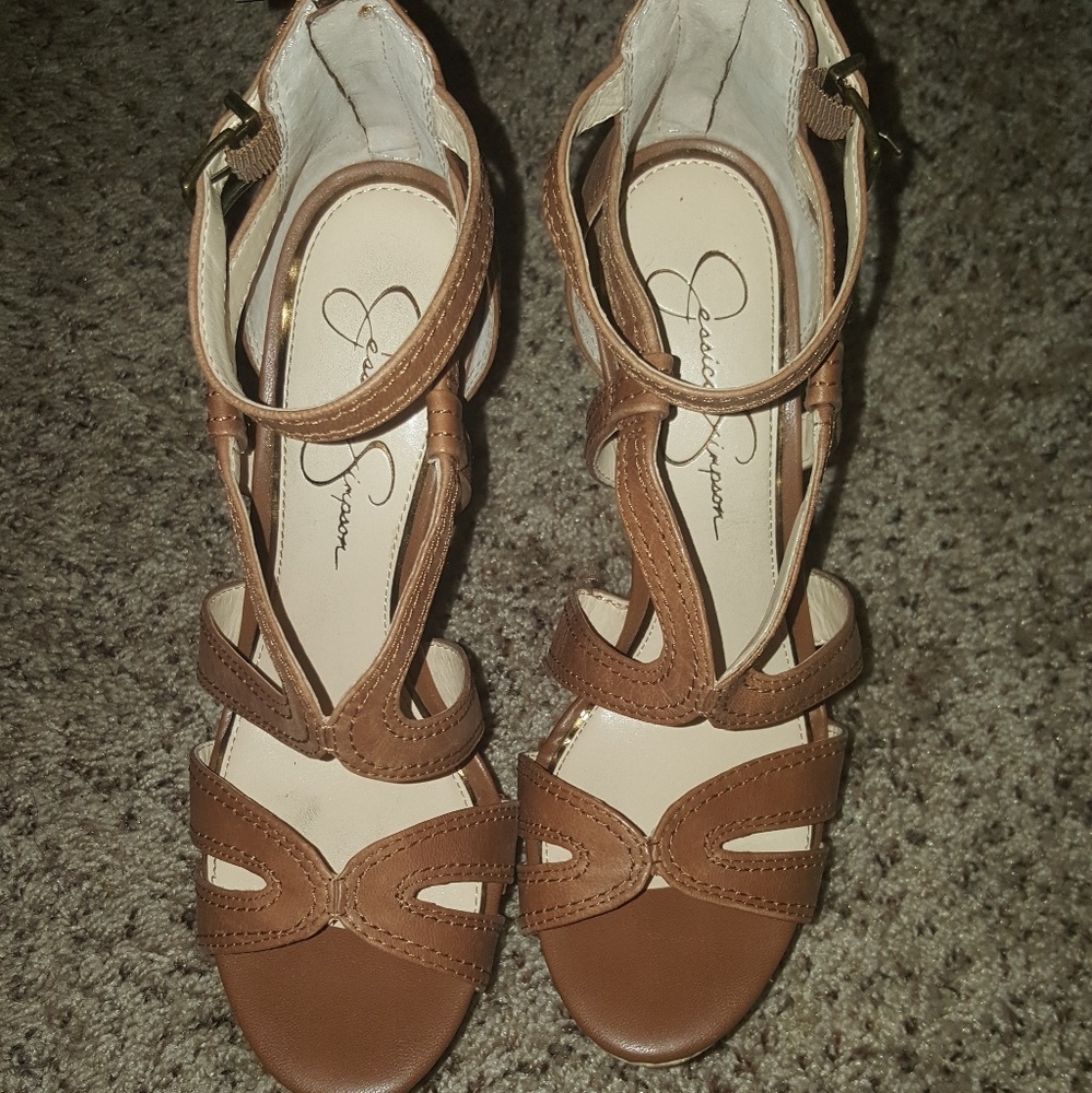 Platform strappy heels